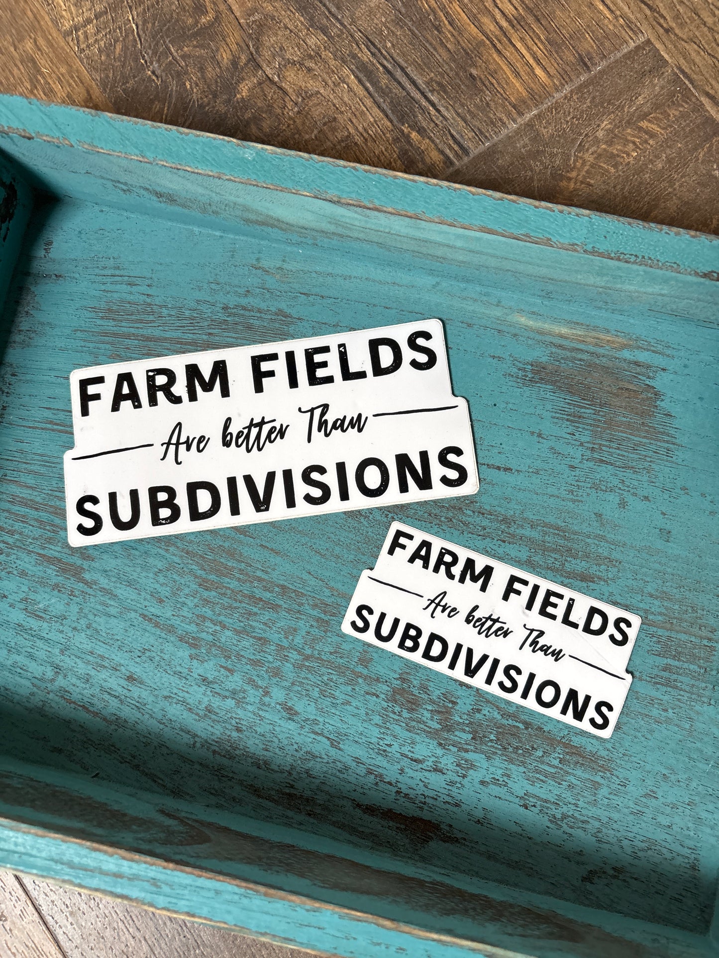 Farm field stickers