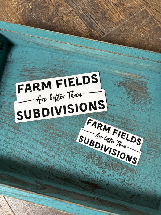 Farm field stickers